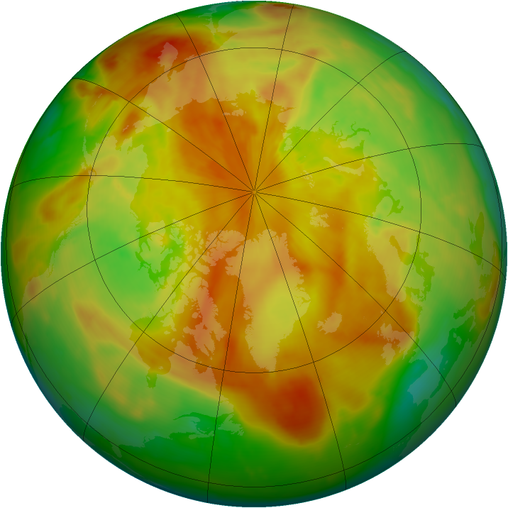 Arctic ozone map for 12 May 2015